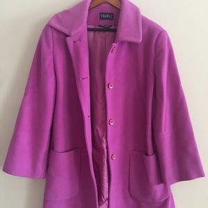 Tribe fleece pink coat